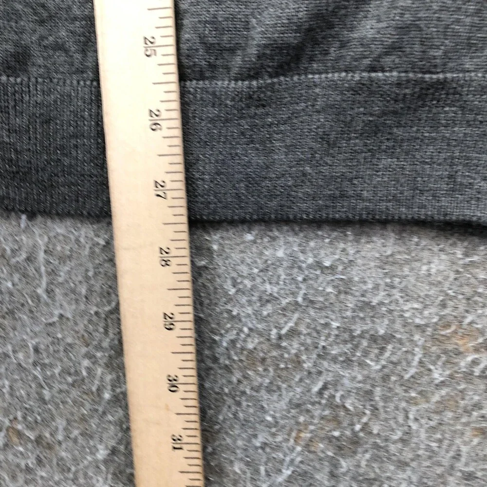 Brooks Brothers Sweater Mens XL Gray Merino Wool V Neck Button Cardigan Knit